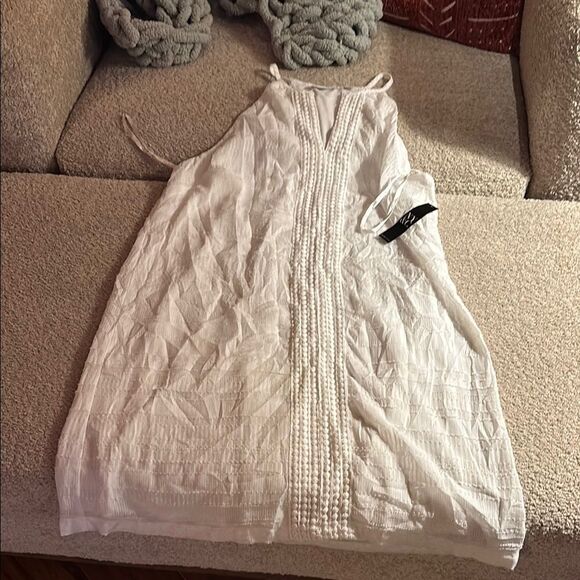 🆕 with tags NYC White Textured Dress - Picture 1 of 9